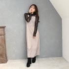 【セシルマクビー/CECIL McBEE】のバイアスチェック バックリボンキャミジャンスカ モカ|ID: prp329100004974514 ipo3291000000037294012