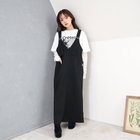 【セシルマクビー/CECIL McBEE】の斜めストライプ柄ふくれジャガード刺繍ロゴジャンスカ ブラック|ID: prp329100004974515 ipo3291000000037294015