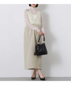 【グレディブリリアン/Gready Brilliant】のGready Brilliant/2_JQドッキングJSK 大人の最旬トレンドファッション＆コーディネート founy(ファウニー) ファッション Fashion レディースファッション Fashion for Women スカート Skirts インナー Innerwear ダブル Double, Double-Breasted ドッキング Docking, Mixed Material バイアス Bias, Diagonal Cut ポケット Pocket, Pocket Detail |ID:prp329100004974520