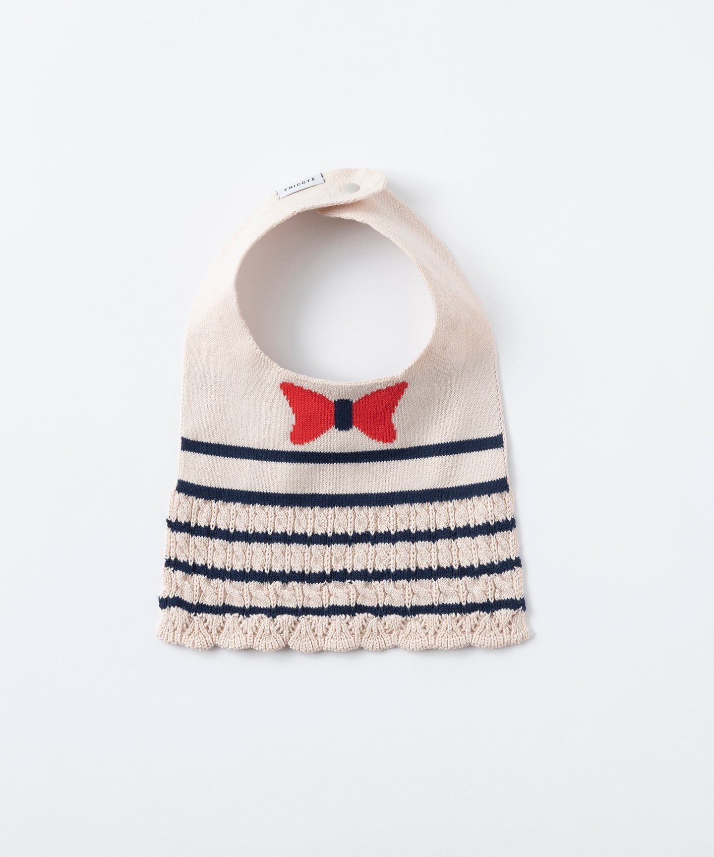 【トリコテ/Tricote / KIDS】のFRILL BIB インテリア・キッズ・メンズ・レディースファッション・服の通販 founy(ファウニー) 　ファッション　Fashion　キッズファッション　Fashion for Kids　80IVORY|ID: prp329100004974686 ipo3291000000037294880