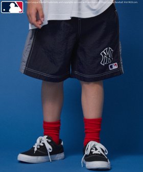 【ペアマノン/pairmanon / KIDS】の【MLB】【100-160cm】水陸両用 ナイロンショートパンツ【PAIRMANON STREET】 大人の最旬トレンドファッション＆コーディネート founy(ファウニー) ファッション Fashion キッズファッション Fashion for Kids ボトムス Bottoms スポーツ Sports, Activewear ニューヨーク New York, NYC Style 人気 Popular, Best Seller ポケット Pocket, Pocket Detail メッシュ Mesh, Net Fabric |ID:prp329100004974693