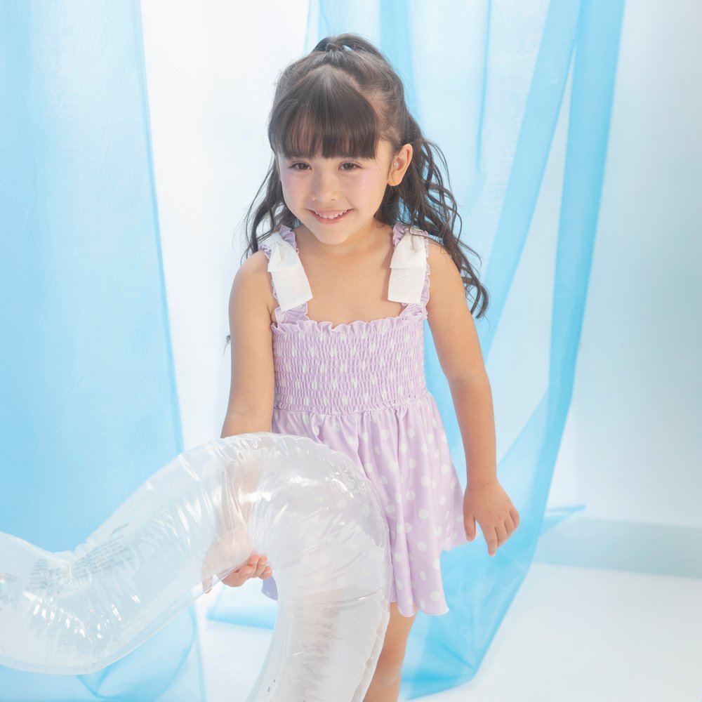 【ブランシェス/branshes / KIDS】の【水着 / SWIM】肩リボンワンピース 大人の最旬トレンドファッション＆コーディネート founy(ファウニー) 　ファッション　Fashion　キッズファッション　Fashion for Kids　ガーリー　Girly, Feminine Style　シフォン　Chiffon, Lightweight Fabric　シャーリング　Shirring, Ruched　リボン　Ribbon, Bow　夏　Summer　水着　Swimsuit, Swimwear　 other-1|ID: prp329100004974698 ipo3291000000037294925