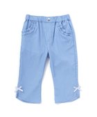 【ベベ オンライン ストア/BEBE ONLINE STORE / KIDS】の裾フレア7分丈ストレッチツイルパンツ(80~130cm) 大人の最旬トレンドファッション＆コーディネート founy(ファウニー) ファッション Fashion キッズファッション Fashion for Kids ボトムス Bottoms 春 Spring ガーリー Girly, Feminine Style コレクション Collection, Seasonal Line スリット Slit, Slit Detail バスケット Basket, Basket Bag フリル Frill, Ruffle フレア Flare, Flared フレンチ French, French Style ポケット Pocket, Pocket Detail リボン Ribbon, Bow S/S・春夏 SS, Spring/Summer, Warm Season 夏 Summer エレガント 上品 Elegant 2026年 2026 2026春夏・S/S Spring/Summer 2026 SS26 thumbnail ブルー|ID: prp329100004974702 ipo3291000000037294977