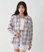 【レピピアルマリオ/repipi armario / KIDS】の【UVカット機能付き】ルーズフードシャツ 大人の最旬トレンドファッション＆コーディネート founy(ファウニー) ファッション Fashion キッズファッション Fashion for Kids おすすめ Recommended / Our Picks カーゴパンツ Cargo Pants, Utility Pants ショルダー Shoulder, Shoulder Strap ショート Short, Short Length スニーカー Sneakers, Trainers ドロップ Drop Shoulder, Dropped Style ネックレス Necklace, Pendant Necklace ハーフ Half, Half-Length バランス Balance, Style Balance ルーズ Loose, Oversized 厚底 Platform Shoes 夏 Summer 秋 Autumn thumbnail ピンク×チェック25|ID: prp329100004974708 ipo3291000000037295025