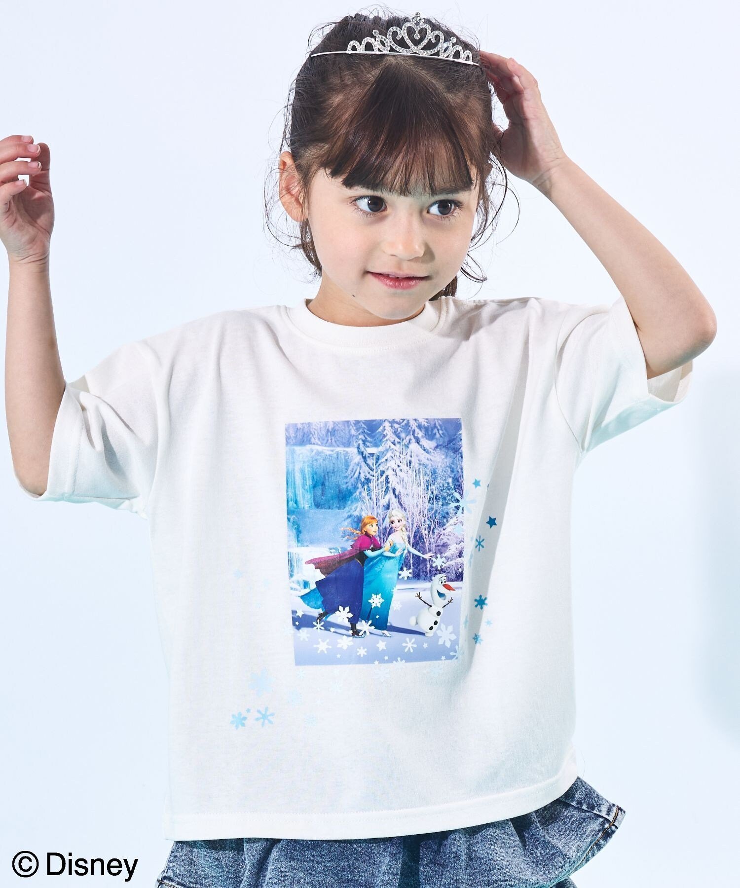 【ペアマノン/pairmanon / KIDS】の【アナと雪の女王】ガールズ アソートデザイン 半袖Tシャツ インテリア・キッズ・メンズ・レディースファッション・服の通販 founy(ファウニー) 　ファッション　Fashion　キッズファッション　Fashion for Kids　おすすめ　Recommended / Our Picks　モチーフ　Motif, Design Theme　半袖　Short Sleeve, Half Sleeve　ホワイト01|ID: prp329100004974709 ipo3291000000037295029
