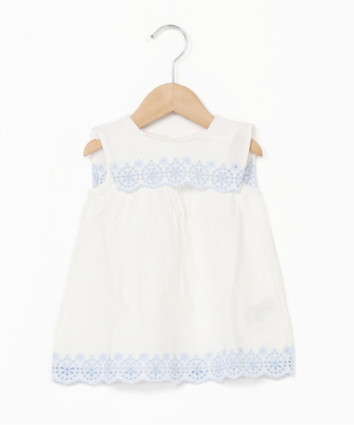 【ギャップ/GAP / KIDS】のSL EYELET SAILOR DRESS 大人の最旬トレンドファッション＆コーディネート founy(ファウニー) 　ファッション　Fashion　キッズファッション　Fashion for Kids　ワンピース　Dresses　アイレット　Eyelet Lace　ギャザー　Gathered, Ruffled　シャーリング　Shirring, Ruched　スカラップ　Scallop, Scalloped Edge　ノースリーブ　Sleeveless, No-Sleeve　ベビー　Baby, Babywear　 other-1|ID: prp329100004974745 ipo3291000000037295176