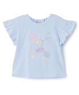 【ナルミヤ オンライン/NARUMIYA ONELINE / KIDS】のスウィーツTシャツ 大人の最旬トレンドファッション＆コーディネート founy(ファウニー) ファッション Fashion キッズファッション Fashion for Kids スリーブ Sleeve, Long Sleeve / Short Sleeve フリル Frill, Ruffle |ID:prp329100004974788