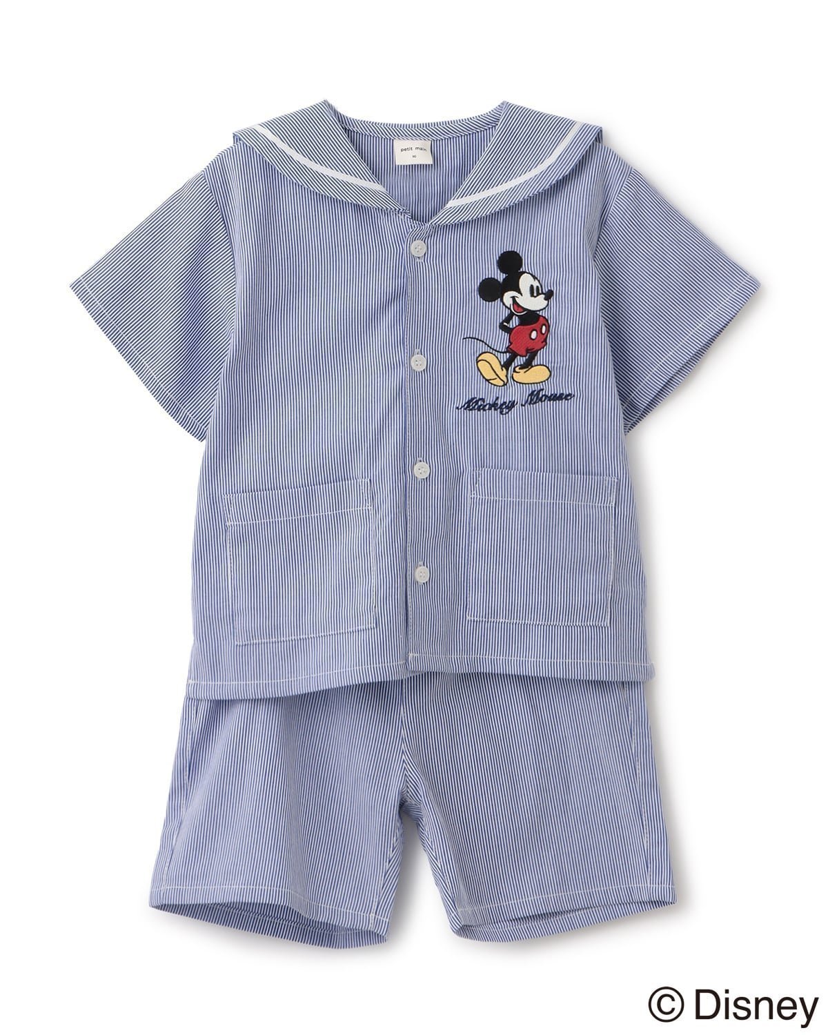 【ナルミヤ オンライン/NARUMIYA ONELINE / KIDS】の【Disney】セーラーセットアップ インテリア・キッズ・メンズ・レディースファッション・服の通販 founy(ファウニー) 　ファッション　Fashion　キッズファッション　Fashion for Kids　キャラクター　Character, Licensed Characters　セットアップ　Set-Up, Coordinated Outfit　ポケット　Pocket, Pocket Detail　ライト ブルー|ID: prp329100004974792 ipo3291000000037295313