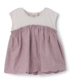 【ナルミヤ オンライン/NARUMIYA ONELINE / KIDS】の刺しゅうレースドッキングチュニック 大人の最旬トレンドファッション＆コーディネート founy(ファウニー) ファッション Fashion キッズファッション Fashion for Kids チュニック Tunic, Long Top ドッキング Docking, Mixed Material ノースリーブ Sleeveless, No-Sleeve バランス Balance, Style Balance レギンス Leggings, Stretch Pants レース Lace, Lace Fabric thumbnail ラベンダー|ID: prp329100004974802 ipo3291000000037295345