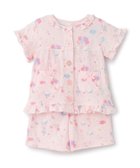【ナルミヤ オンライン/NARUMIYA ONELINE / KIDS】の【ワンマイルOKラクカワセットアップ】 星空mimiちゃん柄 羽織・ショーツ 大人の最旬トレンドファッション＆コーディネート founy(ファウニー) ファッション Fashion キッズファッション Fashion for Kids お家時間・ステイホーム Stay Home / At Home ショーツ Shorts, Short Pants セットアップ Set-Up, Coordinated Outfit バランス Balance, Style Balance ボトム Bottoms, Lower Wear リラックス Relax, Relaxed Fit エレガント 上品 Elegant 旅行 Travel 羽織 Haori, Light Jacket thumbnail ピンク|ID: prp329100004974804 ipo3291000000037295352