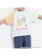 【サマンサモスモス/Samansa Mos2 / KIDS】の【ブルーイ】配色ラグランプリントTシャツ サックスブルー|ID: prp329100004974830 ipo3291000000037295441