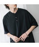 【ロッキーモンロー/Rocky Monroe】のAIR TEC+ 接触冷感・遮熱・UVカット 多機能ヘンリーネック半袖Tシャツ 大人の最旬トレンドファッション＆コーディネート founy(ファウニー) ファッション Fashion レディースファッション Fashion for Women トップス・カットソー Cut & Sew Tops シャツ・ブラウス・オフィスカジュアル Elegant Blouses & Button-Ups ロングTシャツ・Tシャツ Longline T-Shirts & Tees アウトドア Outdoor Clothing ウッド Wooden Design カットソー Cut and Sewn Top 吸水 Absorbent, Quick-Dry シンプル Simple, Minimal トレンド Trend, Trending Now バランス Balance, Style Balance ブロック Block, Solid Block Pattern 半袖 Short Sleeve, Half Sleeve ワイド Wide, Wide Fit 再入荷 Restock / Back in Stock 夏 Summer thumbnail ブラック|ID: prp329100004974842 ipo3291000000037295513