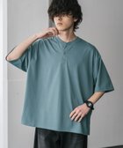 【ロッキーモンロー/Rocky Monroe】のAIR TEC+ 接触冷感・遮熱・UVカット 多機能ヘンリーネック半袖Tシャツ 大人の最旬トレンドファッション＆コーディネート founy(ファウニー) ファッション Fashion レディースファッション Fashion for Women トップス・カットソー Cut & Sew Tops シャツ・ブラウス・オフィスカジュアル Elegant Blouses & Button-Ups ロングTシャツ・Tシャツ Longline T-Shirts & Tees アウトドア Outdoor Clothing ウッド Wooden Design カットソー Cut and Sewn Top 吸水 Absorbent, Quick-Dry シンプル Simple, Minimal トレンド Trend, Trending Now バランス Balance, Style Balance ブロック Block, Solid Block Pattern 半袖 Short Sleeve, Half Sleeve ワイド Wide, Wide Fit 再入荷 Restock / Back in Stock 夏 Summer thumbnail ブルー|ID: prp329100004974842 ipo3291000000037295514