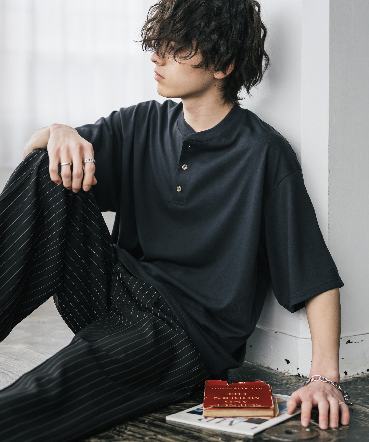 【ロッキーモンロー/Rocky Monroe】のAIR TEC+ 接触冷感・遮熱・UVカット 多機能ヘンリーネック半袖Tシャツ インテリア・キッズ・メンズ・レディースファッション・服の通販 founy(ファウニー) 　ファッション　Fashion　レディースファッション　Fashion for Women　トップス・カットソー　Cut & Sew Tops　シャツ・ブラウス・オフィスカジュアル　Elegant Blouses & Button-Ups　ロングTシャツ・Tシャツ　Longline T-Shirts & Tees　アウトドア　Outdoor Clothing　ウッド　Wooden Design　カットソー　Cut and Sewn Top　吸水　Absorbent, Quick-Dry　シンプル　Simple, Minimal　トレンド　Trend, Trending Now　バランス　Balance, Style Balance　ブロック　Block, Solid Block Pattern　半袖　Short Sleeve, Half Sleeve　ワイド　Wide, Wide Fit　再入荷　Restock / Back in Stock　夏　Summer　チャコール|ID: prp329100004974842 ipo3291000000037295515