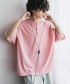 【ロッキーモンロー/Rocky Monroe】のAIR TEC+ 接触冷感・遮熱・UVカット 多機能ヘンリーネック半袖Tシャツ 大人の最旬トレンドファッション＆コーディネート founy(ファウニー) ファッション Fashion レディースファッション Fashion for Women トップス・カットソー Cut & Sew Tops シャツ・ブラウス・オフィスカジュアル Elegant Blouses & Button-Ups ロングTシャツ・Tシャツ Longline T-Shirts & Tees アウトドア Outdoor Clothing ウッド Wooden Design カットソー Cut and Sewn Top 吸水 Absorbent, Quick-Dry シンプル Simple, Minimal トレンド Trend, Trending Now バランス Balance, Style Balance ブロック Block, Solid Block Pattern 半袖 Short Sleeve, Half Sleeve ワイド Wide, Wide Fit 再入荷 Restock / Back in Stock 夏 Summer thumbnail ピンク|ID: prp329100004974842 ipo3291000000037295518
