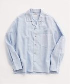 【ジャーナルスタンダード レリューム/JOURNAL STANDARD relume / MEN】のEuropean Flax / ヨーロピアンフラックス 製品染め オープンカラーシャツ ブルー|ID: prp329100004974847 ipo3291000000037295551