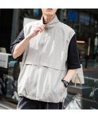 【ロッキーモンロー/Rocky Monroe】の裏メッシュスタンドネック前開きナイロンベスト 大人の最旬トレンドファッション＆コーディネート founy(ファウニー) ファッション Fashion レディースファッション Fashion for Women アウター Coat / Outerwear Collection トップス・カットソー Cut & Sew Tops ベスト&ジレ / 重ね着スタイル Vests & Gilets アウトドア Outdoor Clothing 軽量 Lightweight, Ultra Light シンプル Simple, Minimal ジップ Zip, Zipper スタンド Stand Collar, Upright Stand ドローコード Drawcord, Drawstring Cord パイピング Piping, Trim Design ベスト Vest, Waistcoat ベーシック Basic, Essential メッシュ Mesh, Net Fabric メンズ Men's, Menswear おすすめ Recommended / Our Picks thumbnail グレー|ID: prp329100004974865 ipo3291000000037295620