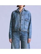 【リーバイス/Levis】のBLUETAB(TM) TYPEII トラッカージャケット 大人の最旬トレンドファッション＆コーディネート founy(ファウニー) ファッション Fashion レディースファッション Fashion for Women アウター Coat / Outerwear Collection レディースジャケット・軽アウター Jackets コレクション Collection, Seasonal Line シャンブレー Chambray, Denim-Like Fabric デニム Denim, Jeans Material ネップ Nepp, Slub Yarn プレミアム Premium, High-End モダン Modern, Contemporary ワーク Workwear, Utility Style 軽量 Lightweight, Ultra Light thumbnail Medium Indigo - Flat Finish|ID: prp329100004974901 ipo3291000000037295742