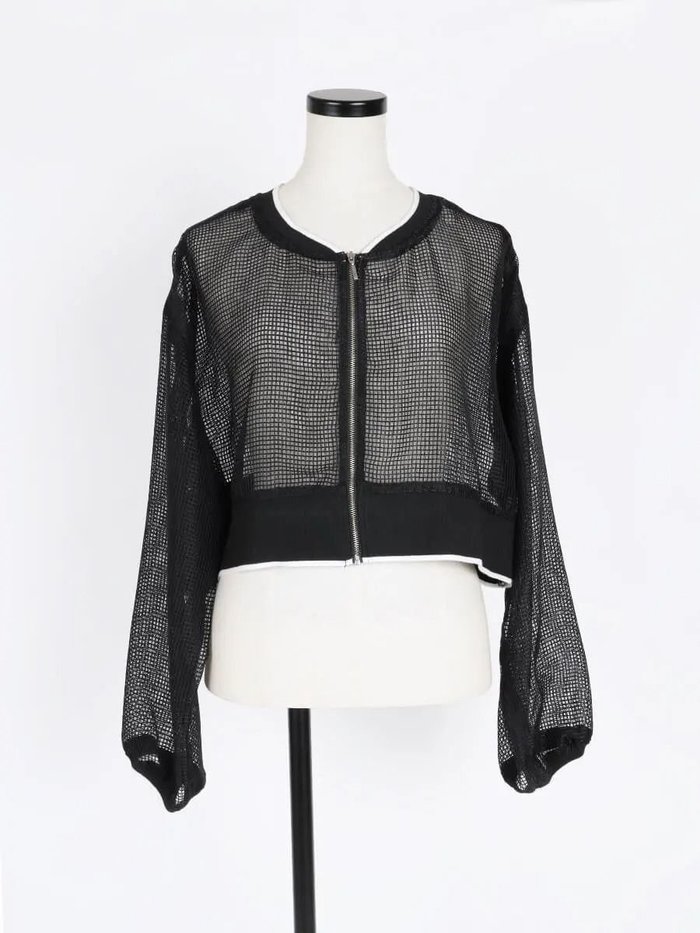 【ヴァン/Vin】のシアーメッシュショートジャケット インテリア・キッズ・メンズ・レディースファッション・服の通販 founy(ファウニー) https://founy.com/ ファッション Fashion レディースファッション Fashion for Women アウター Coat / Outerwear Collection レディースジャケット・軽アウター Jackets インナー Innerwear コンパクト Compact, Small Size スポーティ Sporty, Casual Athletic スリーブ Sleeve, Long Sleeve / Short Sleeve トリミング Trimming, Decorative Edge バランス Balance, Style Balance メッシュ Mesh, Net Fabric 羽織 Haori, Light Jacket |ID: prp329100004974907 ipo3291000000037295755