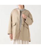 【ビームス ハート/BEAMS HEART】の【4/23新規値下げ】撥水 ノーカラー ハーフコート 26SS レディース 春アウター ライトアウター オンオフ兼用 セレモニー BEIGE|ID: prp329100004974921 ipo3291000000037295815