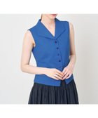 【アナイ/ANAYI】のドライスラブ衿付きジレ セットアップ対応商品 blue|ID: prp329100004974923 ipo3291000000037295841