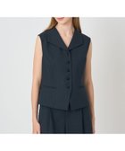 【アナイ/ANAYI】のドライスラブ衿付きジレ セットアップ対応商品 navy|ID: prp329100004974923 ipo3291000000037295842