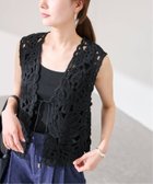【フレームワーク/FRAMeWORK】の≪追加≫コットンレースエンブロイダリーVEST ブラック|ID: prp329100004974925 ipo3291000000037295849