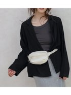 【ラシュッド/LASUD】のLinen cotton tailored jacket ブラック|ID: prp329100004974929 ipo3291000000037295861