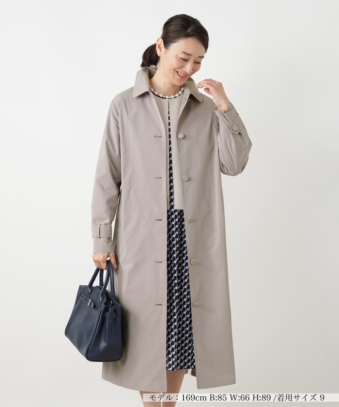 【レリアン/LEILIAN】のバックシャンデザインコート インテリア・キッズ・メンズ・レディースファッション・服の通販 founy(ファウニー) https://founy.com/ ファッション Fashion レディースファッション Fashion for Women アウター Coat / Outerwear Collection コート・ロングコート・ピーコート Long Coats, Peacoats & More ギャザー Gathered, Ruffled ショール Shawl, Wrap セレモニー Ceremony タフタ Taffeta, Structured Fabric ドレス Dress, One-Piece ポケット Pocket, Pocket Detail 春 Spring |ID: prp329100004974935 ipo3291000000037295877