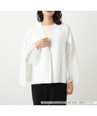 【レリアン/LEILIAN】の異素材ケープストレッチジャケット アイボリー|ID: prp329100004974938 ipo3291000000037295885