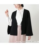 【レリアン/LEILIAN】の異素材ケープストレッチジャケット ブラック|ID: prp329100004974938 ipo3291000000037295886