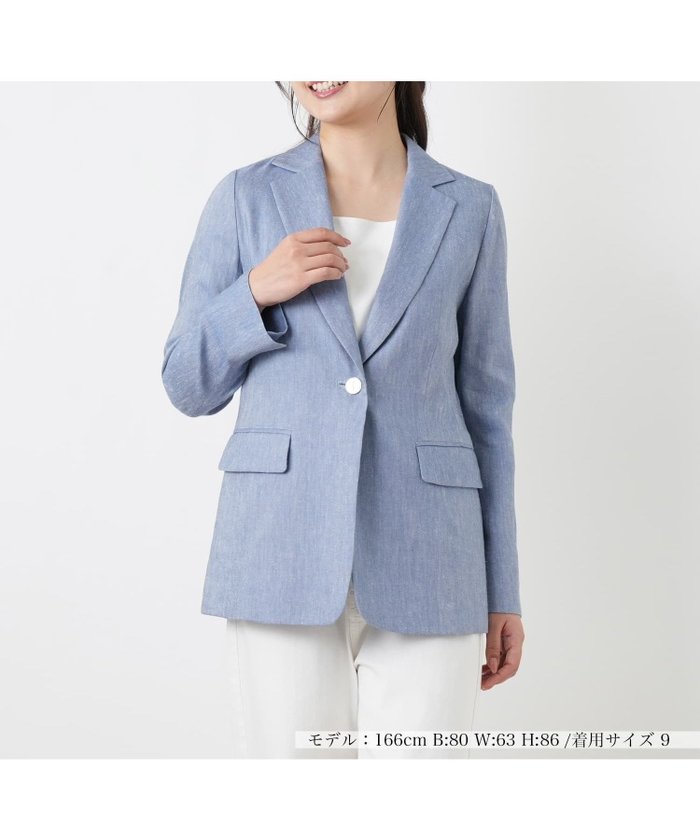 【レリアン/LEILIAN】のテーラードジャケット【ROCHAS Premiere】 インテリア・キッズ・メンズ・レディースファッション・服の通販 founy(ファウニー) https://founy.com/ ファッション Fashion レディースファッション Fashion for Women アウター Coat / Outerwear Collection レディースジャケット・軽アウター Jackets テーラードジャケット / 通勤・きれいめスタイル Tailored Jackets & Blazers イタリア Italy シンプル Simple, Minimal ポケット Pocket, Pocket Detail 夏 Summer |ID: prp329100004974940 ipo3291000000037295889