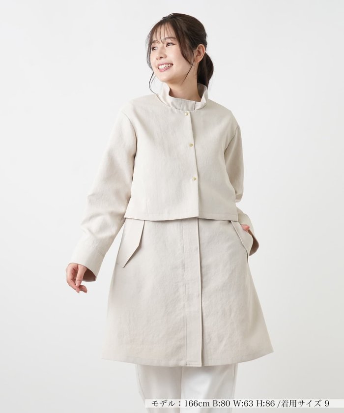【レリアン/LEILIAN】の3WAYコート インテリア・キッズ・メンズ・レディースファッション・服の通販 founy(ファウニー) https://founy.com/ ファッション Fashion レディースファッション Fashion for Women アウター Coat / Outerwear Collection コート・ロングコート・ピーコート Long Coats, Peacoats & More ショート Short, Short Length ジャケット Jacket, Outerwear ポケット Pocket, Pocket Detail 夏 Summer |ID: prp329100004974949 ipo3291000000037295919
