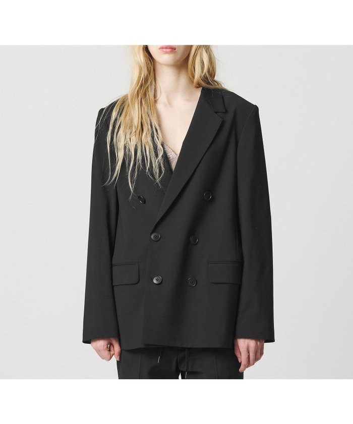 【ビューティ&ユース ユナイテッドアローズ/BEAUTY&YOUTH / UNITED ARROWS】のATTISESSION ベルテッド ダブルブレスト ジャケット ブラック インテリア・キッズ・メンズ・レディースファッション・服の通販 founy(ファウニー) https://founy.com/ ファッション Fashion レディースファッション Fashion for Women アウター Coat / Outerwear Collection レディースジャケット・軽アウター Jackets クラシック Classic, Timeless Style ジャケット Jacket, Outerwear セットアップ Set-Up, Coordinated Outfit ダブル Double, Double-Breasted デニム Denim, Jeans Material 無地 Plain, Solid Color おすすめ Recommended / Our Picks |ID: prp329100004974951 ipo3291000000037295925