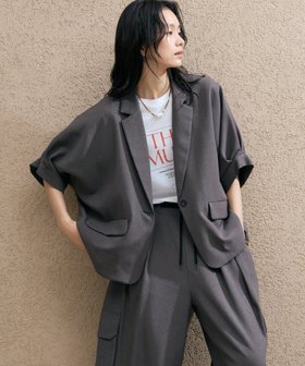 【ドゥ アルシーヴ/Doux archives】の【EC限定】【UVカット/防シワ/吸水速乾】ドルマンパフジャケット 大人の最旬トレンドファッション＆コーディネート founy(ファウニー) ファッション Fashion レディースファッション Fashion for Women アウター Coat / Outerwear Collection レディースジャケット・軽アウター Jackets 吸水 Absorbent, Quick-Dry ジャケット Jacket, Outerwear セットアップ Set-Up, Coordinated Outfit 夏 Summer ビジネス 仕事 通勤 Business / Work / Commuting |ID:prp329100004974956