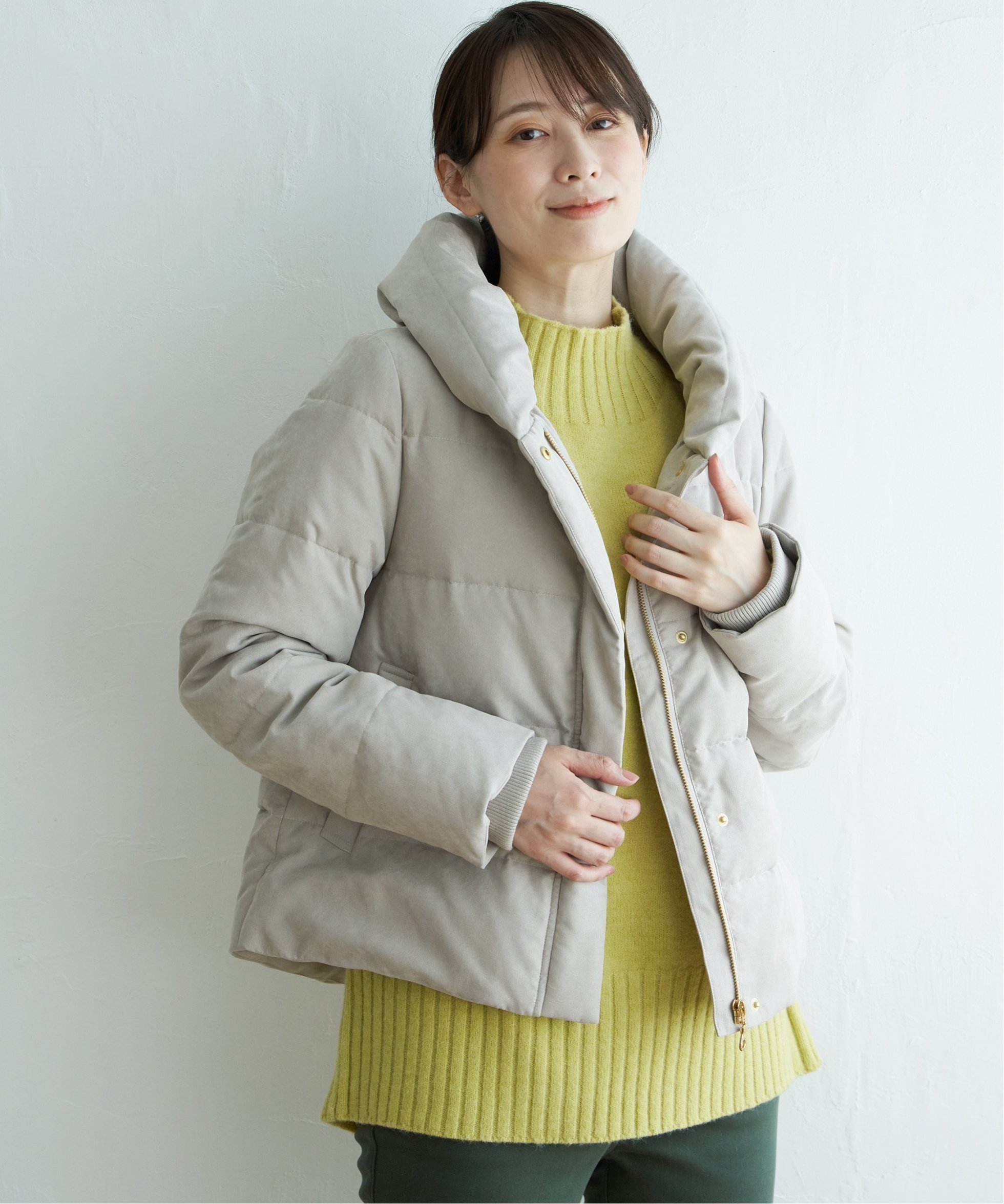 【イッカ/ikka】の【親子コーデ】洗えるダウン細コールジャケット インテリア・キッズ・メンズ・レディースファッション・服の通販 founy(ファウニー) 　ファッション　Fashion　レディースファッション　Fashion for Women　アウター　Coat / Outerwear Collection　レディースジャケット・軽アウター　Jackets　おすすめ　Recommended / Our Picks　ウォッシャブル　Machine Washable　コーデュロイ　Corduroy, Cord Fabric　ショート　Short, Short Length　ジャケット　Jacket, Outerwear　ダウン　Down, Puffer　洗える　Machine Washable　防寒　Cold Protection, Winter-Ready　ベージュ|ID: prp329100004974958 ipo3291000000037295949