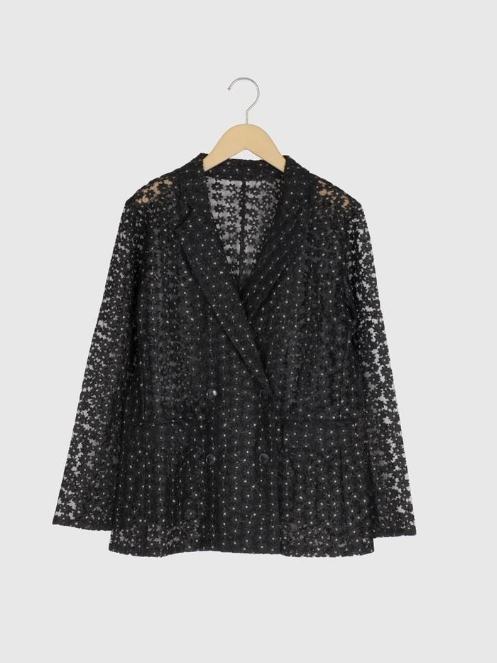 【ヴァン/Vin】の花柄レースダブルテーラードジャケット インテリア・キッズ・メンズ・レディースファッション・服の通販 founy(ファウニー) https://founy.com/ ファッション Fashion レディースファッション Fashion for Women アウター Coat / Outerwear Collection レディースジャケット・軽アウター Jackets テーラードジャケット / 通勤・きれいめスタイル Tailored Jackets & Blazers インナー Innerwear マニッシュ Mannish, Boyish レース Lace, Lace Fabric ロング Long, Long-Length エレガント 上品 Elegant |ID: prp329100004974979 ipo3291000000037296003