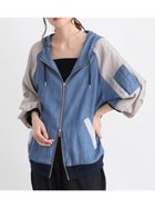 【ラシュッド/LASUD】のライトフードブルゾン 大人の最旬トレンドファッション＆コーディネート founy(ファウニー) ファッション Fashion レディースファッション Fashion for Women アウター Coat / Outerwear Collection ブルゾンジャケット・スポーティアウター Blouson Jackets おすすめ Recommended / Our Picks バランス Balance, Style Balance ブルゾン Blouson, Bomber Jacket ミドル Middle Length, Mid Height 羽織 Haori, Light Jacket thumbnail ブルー|ID: prp329100004974995 ipo3291000000037296055