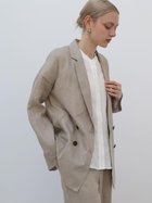 【ラシュッド/LASUD】のウォッシュリネンテーラードジャケット 杢ベージュ|ID: prp329100004974996 ipo3291000000037296059