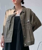 【アズノウアズ プラス/AS KNOW AS plus】の0『5分袖』『ダブルポケット』 カジュアル ライトジャケット 大人の最旬トレンドファッション＆コーディネート founy(ファウニー) ファッション Fashion レディースファッション Fashion for Women アウター Coat / Outerwear Collection レディースジャケット・軽アウター Jackets ケミカル Chemical, Chemical Wash シアー Sheer, See-Through ジャケット Jacket, Outerwear ダブル Double, Double-Breasted 人気 Popular, Best Seller ポケット Pocket, Pocket Detail 再入荷 Restock / Back in Stock thumbnail カーキシア|ID: prp329100004975004 ipo3291000000037296093