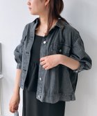 【アズノウアズ プラス/AS KNOW AS plus】の0『5分袖』『ダブルポケット』 カジュアル ライトジャケット 大人の最旬トレンドファッション＆コーディネート founy(ファウニー) ファッション Fashion レディースファッション Fashion for Women アウター Coat / Outerwear Collection レディースジャケット・軽アウター Jackets ケミカル Chemical, Chemical Wash シアー Sheer, See-Through ジャケット Jacket, Outerwear ダブル Double, Double-Breasted 人気 Popular, Best Seller ポケット Pocket, Pocket Detail 再入荷 Restock / Back in Stock thumbnail BKケミカル|ID: prp329100004975004 ipo3291000000037296096