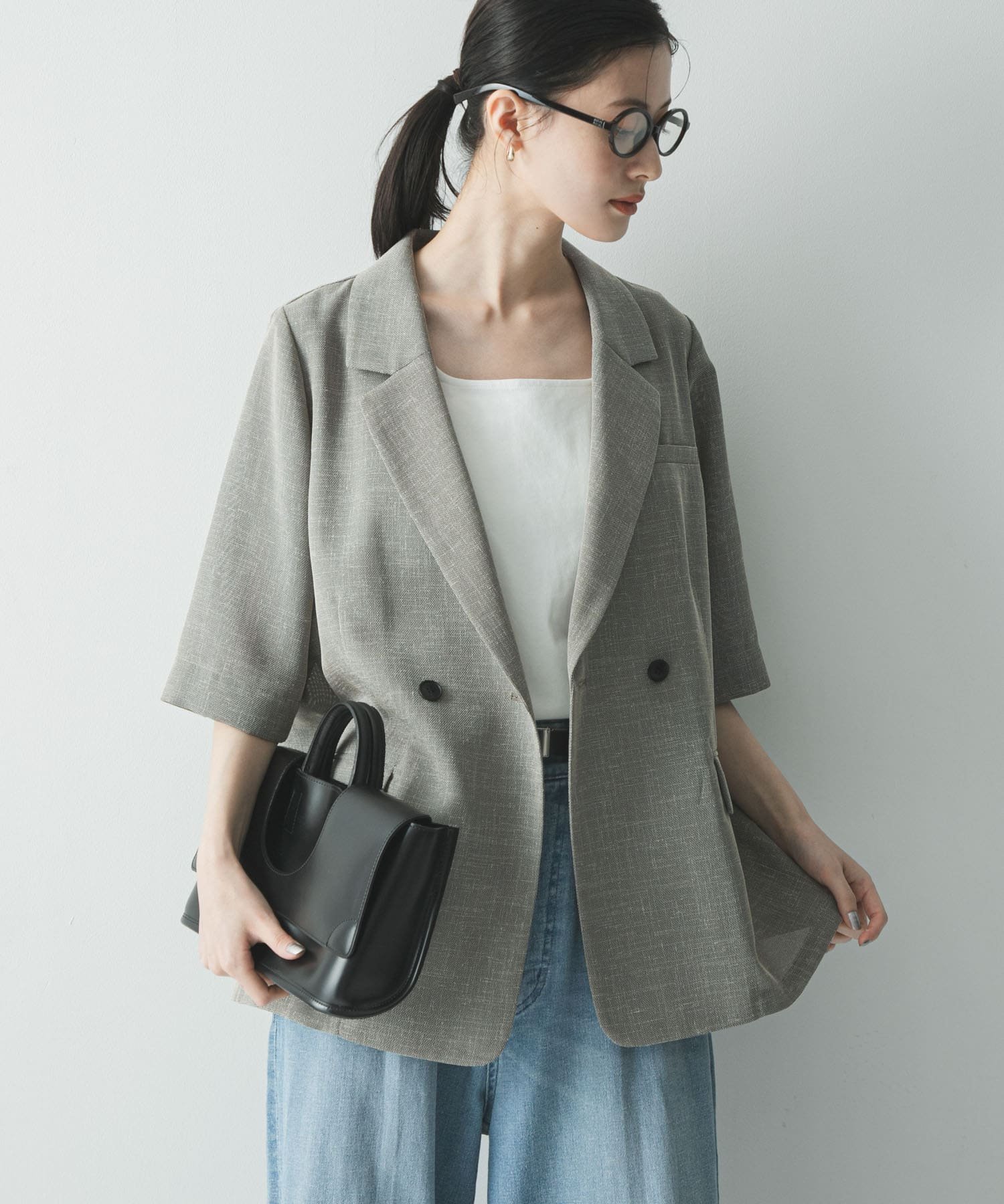 【アーバンリサーチ/URBAN RESEARCH】のシアーメッシュハーフスリーブジャケット 大人の最旬トレンドファッション＆コーディネート founy(ファウニー) 　ファッション　Fashion　レディースファッション　Fashion for Women　アウター　Coat / Outerwear Collection　レディースジャケット・軽アウター　Jackets　インナー　Innerwear　カーディガン　Cardigan, Knitwear　キャミソール　Camisole, Spaghetti Strap Top　シアー　Sheer, See-Through　ジャケット　Jacket, Outerwear　デニム　Denim, Jeans Material　ノースリーブ　Sleeveless, No-Sleeve　メッシュ　Mesh, Net Fabric　ルーズ　Loose, Oversized　S/S・春夏　SS, Spring/Summer, Warm Season　おすすめ　Recommended / Our Picks　夏　Summer　エレガント 上品　Elegant　2026年　2026　2026春夏・S/S　Spring/Summer 2026 SS26　 other-1|ID: prp329100004975006 ipo3291000000037296100