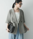 【アーバンリサーチ/URBAN RESEARCH】のシアーメッシュハーフスリーブジャケット 大人の最旬トレンドファッション＆コーディネート founy(ファウニー) ファッション Fashion レディースファッション Fashion for Women アウター Coat / Outerwear Collection レディースジャケット・軽アウター Jackets インナー Innerwear カーディガン Cardigan, Knitwear キャミソール Camisole, Spaghetti Strap Top シアー Sheer, See-Through ジャケット Jacket, Outerwear デニム Denim, Jeans Material ノースリーブ Sleeveless, No-Sleeve メッシュ Mesh, Net Fabric ルーズ Loose, Oversized S/S・春夏 SS, Spring/Summer, Warm Season おすすめ Recommended / Our Picks 夏 Summer エレガント 上品 Elegant 2026年 2026 2026春夏・S/S Spring/Summer 2026 SS26 thumbnail ベージュ|ID: prp329100004975006 ipo3291000000037296101