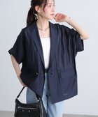 【フリーズマート/FREE'S MART】のMFM 金ボタンシアー半袖ジャケット 大人の最旬トレンドファッション＆コーディネート founy(ファウニー) ファッション Fashion レディースファッション Fashion for Women アウター Coat / Outerwear Collection レディースジャケット・軽アウター Jackets おすすめ Recommended / Our Picks キャミソール Camisole, Spaghetti Strap Top シアー Sheer, See-Through ジャケット Jacket, Outerwear タンク Tank Top, Sleeveless Top 半袖 Short Sleeve, Half Sleeve 夏 Summer thumbnail ネイビー|ID: prp329100004975015 ipo3291000000037296130