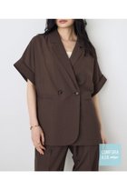 【アズール バイ マウジー/AZUL by moussy】のCOMFORA AIRハーフスリーブジャケット 大人の最旬トレンドファッション＆コーディネート founy(ファウニー) ファッション Fashion レディースファッション Fashion for Women アウター Coat / Outerwear Collection レディースジャケット・軽アウター Jackets インナー Innerwear 春 Spring カットソー Cut and Sewn Top ジャケット Jacket, Outerwear スリーブ Sleeve, Long Sleeve / Short Sleeve セットアップ Set-Up, Coordinated Outfit タンク Tank Top, Sleeveless Top デニム Denim, Jeans Material ハーフ Half, Half-Length ボトム Bottoms, Lower Wear ワイド Wide, Wide Fit S/S・春夏 SS, Spring/Summer, Warm Season おすすめ Recommended / Our Picks 夏 Summer thumbnail BRN|ID: prp329100004975016 ipo3291000000037296134
