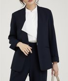 【アバハウスマヴィ/abahouse mavie】の【WEB Domani掲載】【エニデイカセット】ノーカラージャケット 大人の最旬トレンドファッション＆コーディネート founy(ファウニー) ファッション Fashion レディースファッション Fashion for Women アウター Coat / Outerwear Collection レディースジャケット・軽アウター Jackets ノーカラージャケット / シンプル上品コーデ Collarless Jackets シルバー Silver, Metallic Silver ジャケット Jacket, Outerwear ストレッチ Stretch, Stretchy Fabric ストレート Straight, Straight Cut 雑誌 Magazine, Fashion Magazine テーラード Tailored, Tailored Fit 人気 Popular, Best Seller マニッシュ Mannish, Boyish 楽ちん Easy Fit, Comfortable おすすめ Recommended / Our Picks セレモニー Ceremony ビジネス 仕事 通勤 Business / Work / Commuting thumbnail ダークネイビー|ID: prp329100004975019 ipo3291000000037296144
