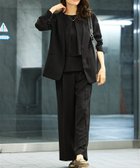 【アバハウスマヴィ/abahouse mavie】の【2点セットアップ/エニデイカセット・サマー】ジョーゼット ジャケット パンツセ ダークネイビー|ID: prp329100004975028 ipo3291000000037296173