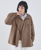 【コレックス/collex】のレイヤード風ジップアップコート ブラウン|ID: prp329100004975049 ipo3291000000037296247