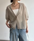 【ドゥドゥ/DouDou】の【WEB限定】5分袖メッシュ半袖ジャケット ベージュ|ID: prp329100004975060 ipo3291000000037296299