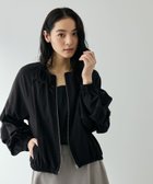 【クイーンズ コート/QUEENS COURT】のホイップスリーブノーカラーブルゾン ブラック|ID: prp329100004975066 ipo3291000000037296317